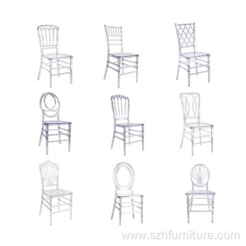 Stackable Transparent Banquet Event Plastic Hotel Chairs